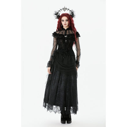 Dark in Love Women's Gothic Blouse Seraphina UK 8-18 - QHA UK