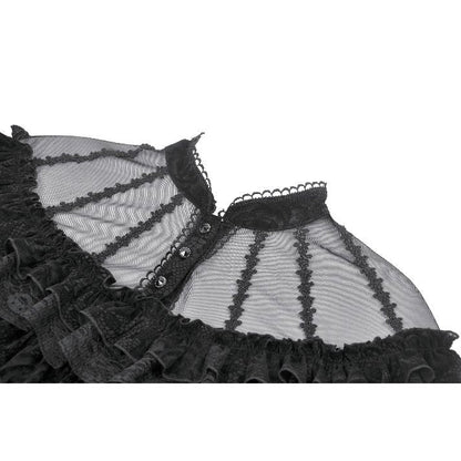 Dark in Love Women's Gothic Blouse Seraphina UK 8-18 - QHA UK