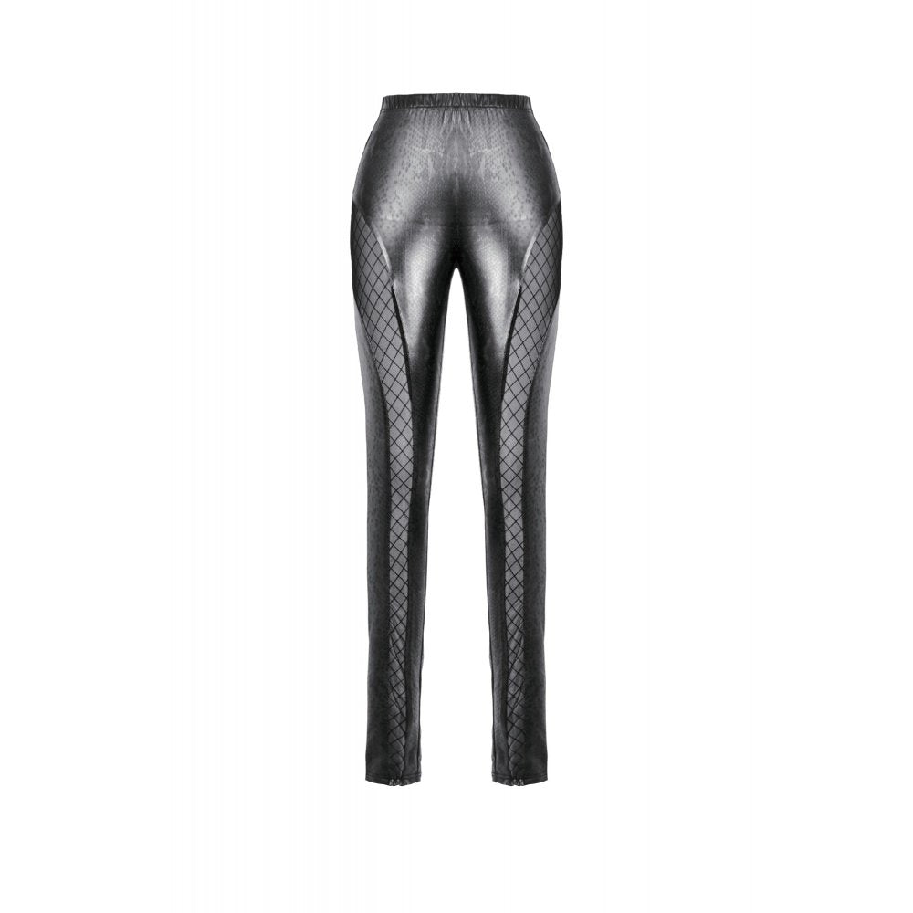 Dark in Love Women's Leggings Serpentine Mesh Panel UK 8-18 - QHA UK