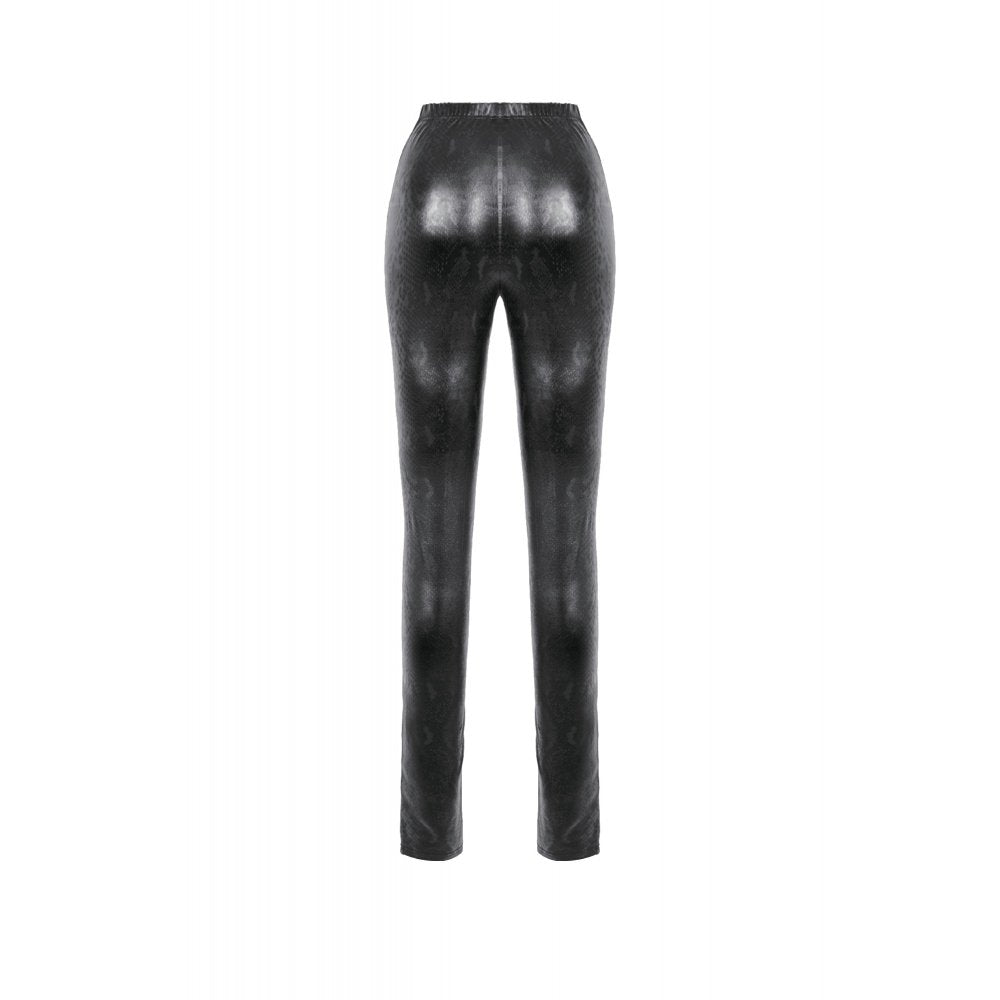 Dark in Love Women's Leggings Serpentine Mesh Panel UK 8-18 - QHA UK