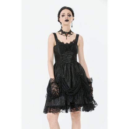 Dark in Love Women's Lolita Dress Shadow Lament Ruched UK 8-18 - QHA UK