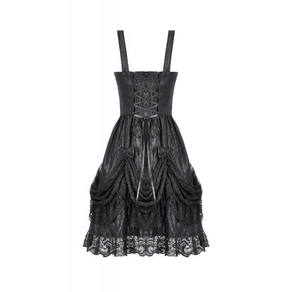 Dark in Love Women's Lolita Dress Shadow Lament Ruched UK 8-18 - QHA UK