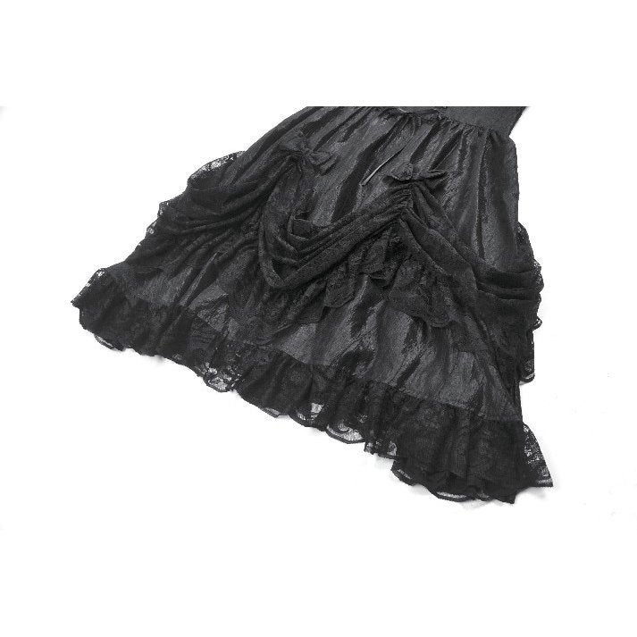 Dark in Love Women's Lolita Dress Shadow Lament Ruched UK 8-18 - QHA UK
