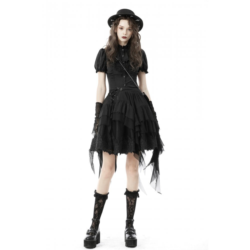 Dark in Love Blouse Sinead Black UK 8-18 - QHA UK