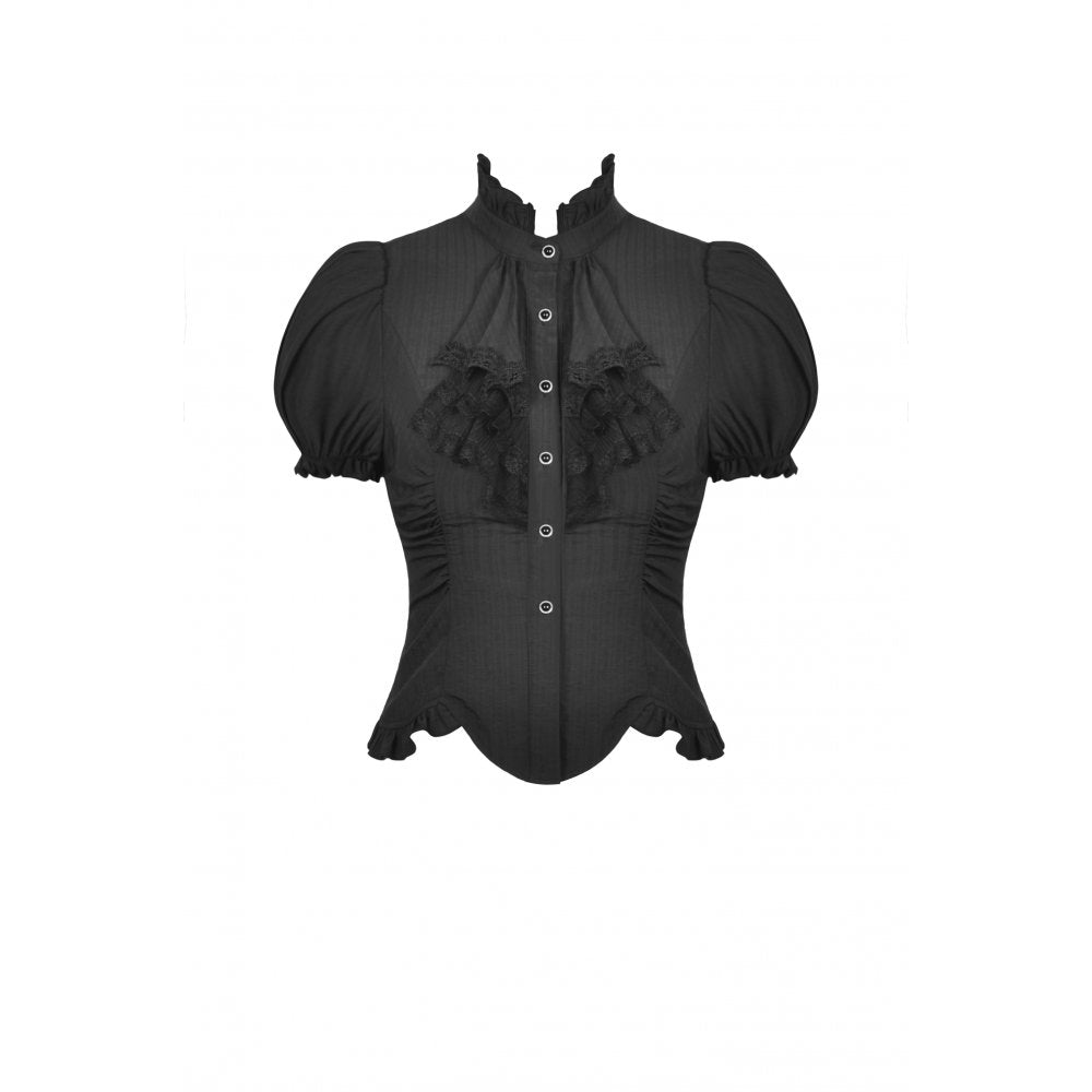 Dark in Love Blouse Sinead Black UK 8-18 - QHA UK