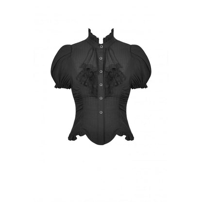 Dark in Love Blouse Sinead Black UK 8-18 - QHA UK