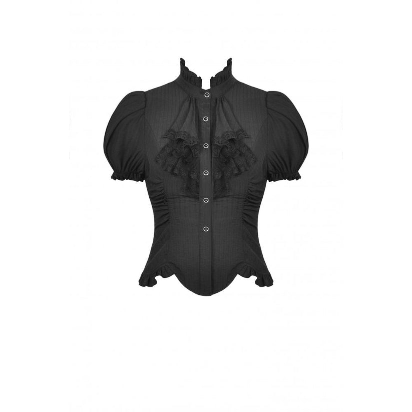 Dark in Love Blouse Sinead Black UK 8-18 - QHA UK