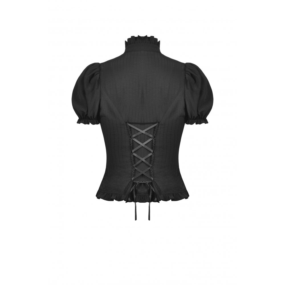 Dark in Love Blouse Sinead Black UK 8-18 - QHA UK