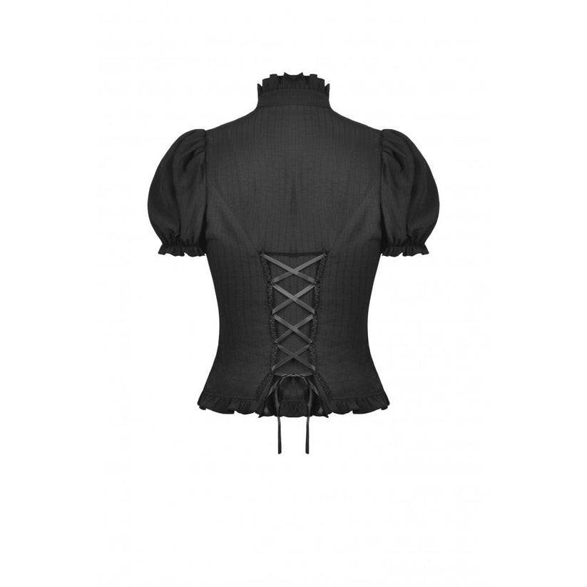 Dark in Love Blouse Sinead Black UK 8-18 - QHA UK