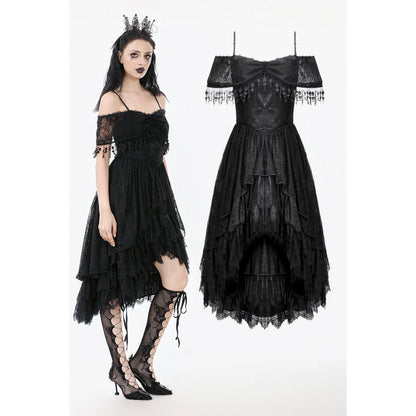 Dark in Love Gothic High-Low Dress Soraya Lace UK 8-18 - QHA UK