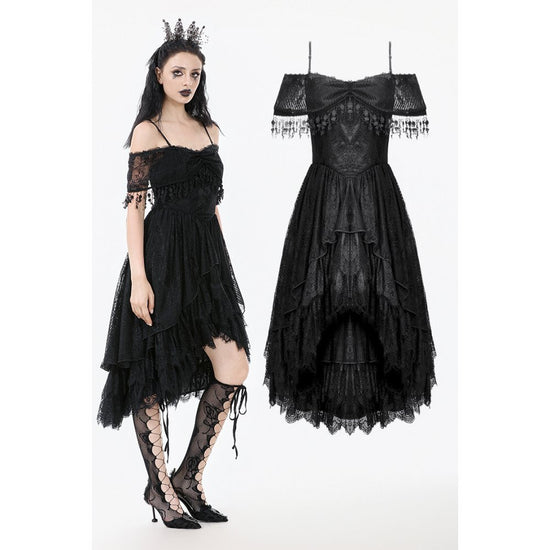 Dark in Love Gothic High-Low Dress Soraya Lace UK 8-18 - QHA UK