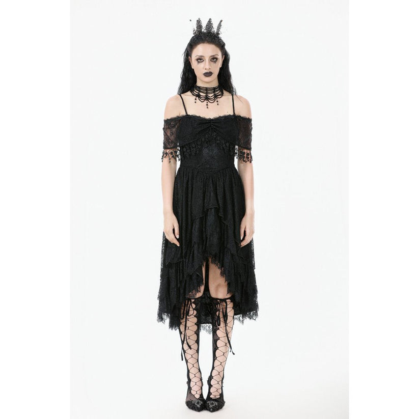 Dark in Love Gothic High-Low Dress Soraya Lace UK 8-18 - QHA UK