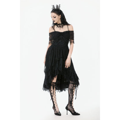 Dark in Love Gothic High-Low Dress Soraya Lace UK 8-18 - QHA UK