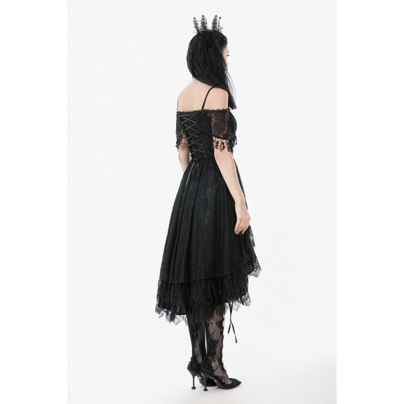 Dark in Love Gothic High-Low Dress Soraya Lace UK 8-18 - QHA UK