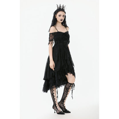 Dark in Love Gothic High-Low Dress Soraya Lace UK 8-18 - QHA UK