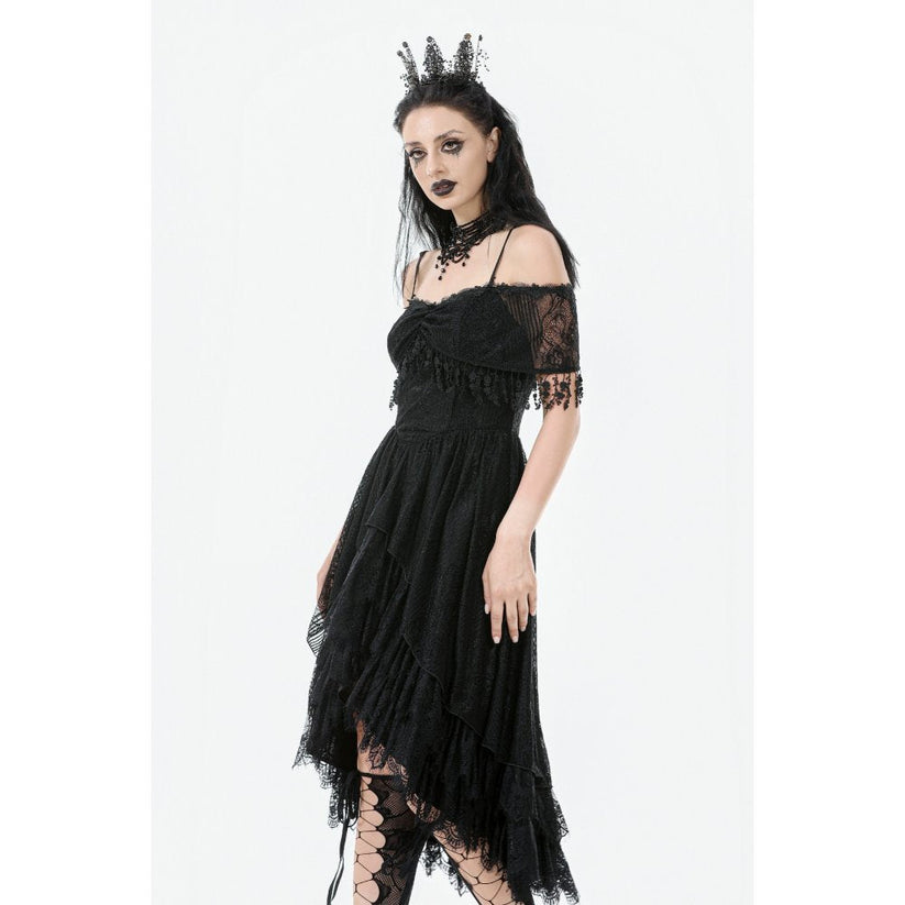 Dark in Love Gothic High-Low Dress Soraya Lace UK 8-18 - QHA UK