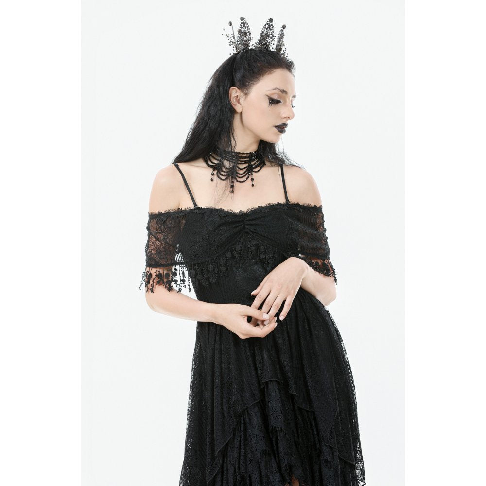 Dark in Love Gothic High-Low Dress Soraya Lace UK 8-18 - QHA UK