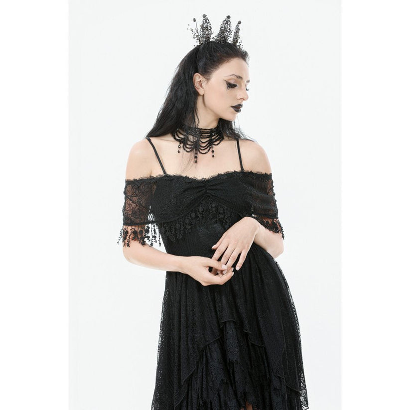 Dark in Love Gothic High-Low Dress Soraya Lace UK 8-18 - QHA UK