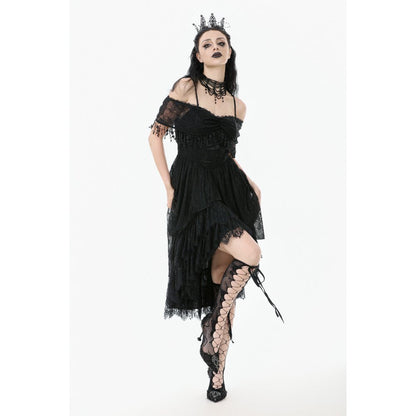 Dark in Love Gothic High-Low Dress Soraya Lace UK 8-18 - QHA UK