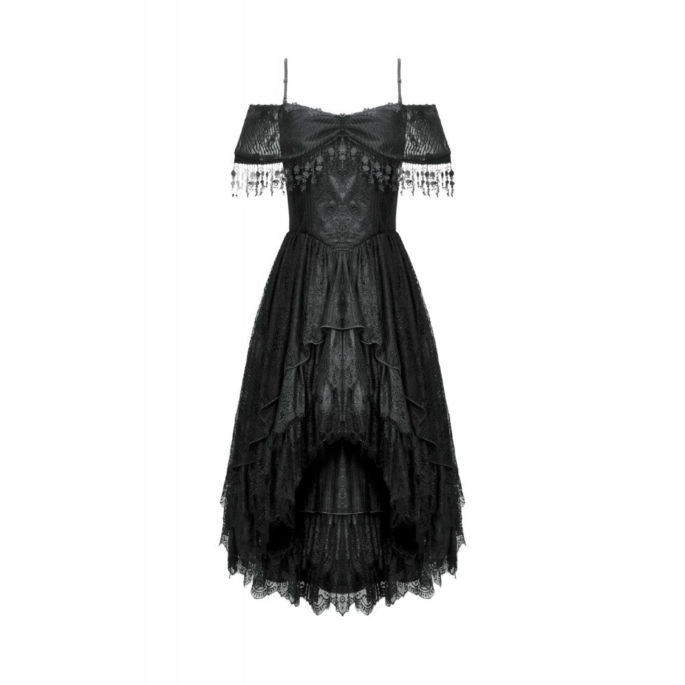 Dark in Love Gothic High-Low Dress Soraya Lace UK 8-18 - QHA UK
