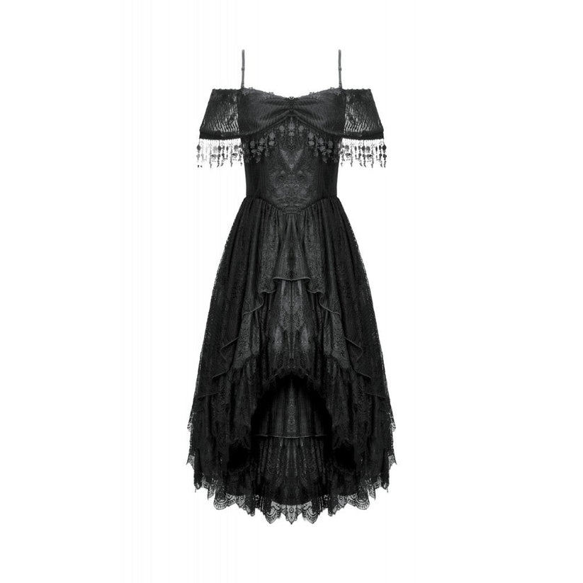 Dark in Love Gothic High-Low Dress Soraya Lace UK 8-18 - QHA UK