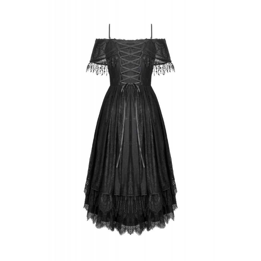 Dark in Love Gothic High-Low Dress Soraya Lace UK 8-18 - QHA UK