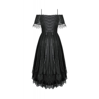Dark in Love Gothic High-Low Dress Soraya Lace UK 8-18 - QHA UK