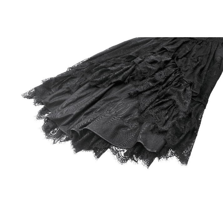 Dark in Love Gothic High-Low Dress Soraya Lace UK 8-18 - QHA UK