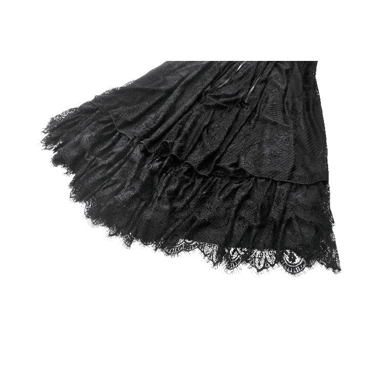 Dark in Love Gothic High-Low Dress Soraya Lace UK 8-18 - QHA UK