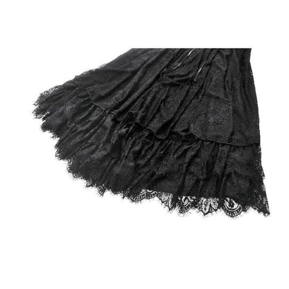 Dark in Love Gothic High-Low Dress Soraya Lace UK 8-18 - QHA UK