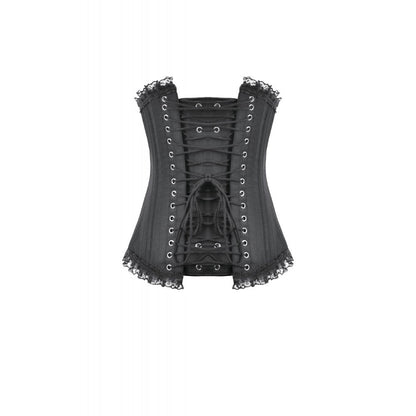 Dark in Love Gothic Corset Talia Longline Metal-Boned UK 8-18 - QHA UK