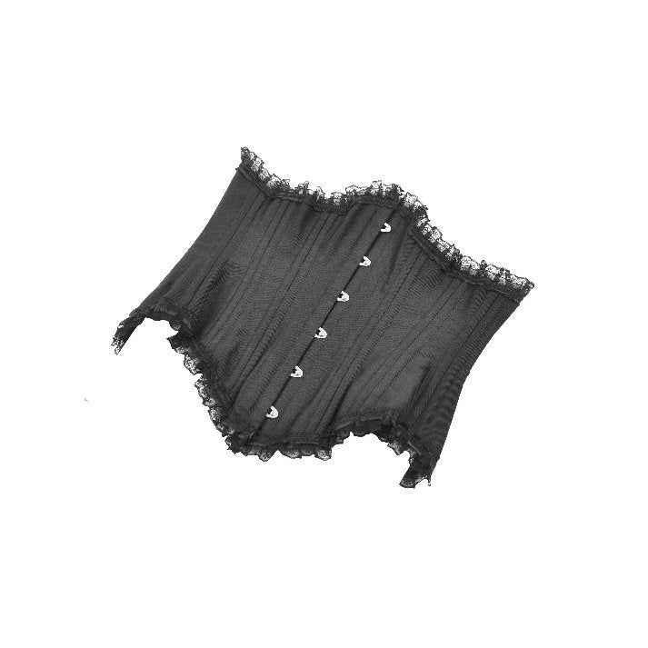 Dark in Love Gothic Corset Talia Longline Metal-Boned UK 8-18 - QHA UK
