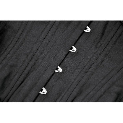 Dark in Love Gothic Corset Talia Longline Metal-Boned UK 8-18 - QHA UK