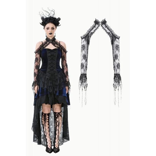 Dark in Love Arm Sleeves Thalassa Floral Lace Draped S-4XL - QHA UK