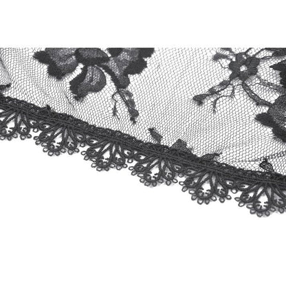 Dark in Love Arm Sleeves Thalassa Floral Lace Draped S-4XL - Sleeve Detail - QHA UK