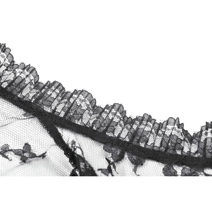 Dark in Love Arm Sleeves Thalassa Floral Lace Draped S-4XL - Sleeve Detail - QHA UK