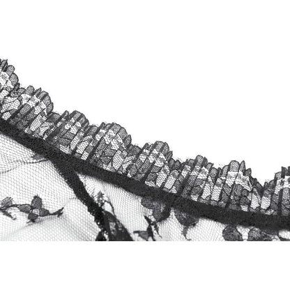 Dark in Love Arm Sleeves Thalassa Floral Lace Draped S-4XL - Sleeve Detail - QHA UK