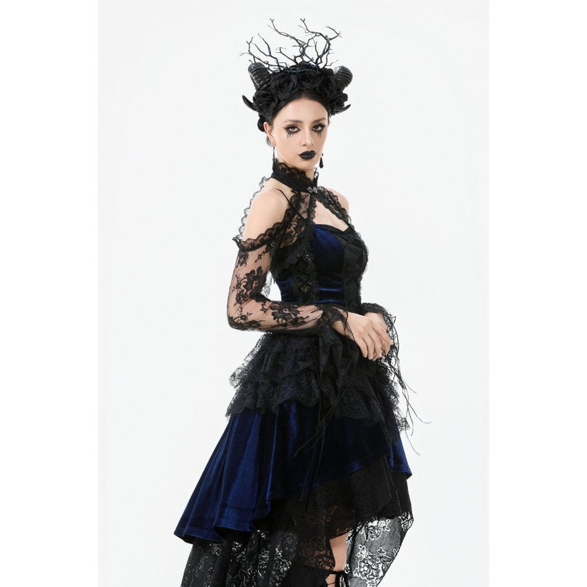 Dark in Love Arm Sleeves Thalassa Floral Lace Draped S-4XL - Sleeve Detail - QHA UK