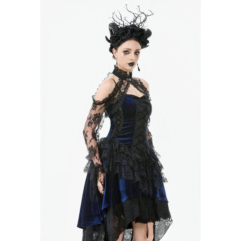 Dark in Love Arm Sleeves Thalassa Floral Lace Draped S-4XL - Sleeve Detail - QHA UK