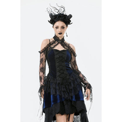 Dark in Love Arm Sleeves Thalassa Floral Lace Draped S-4XL - Sleeve Detail - QHA UK