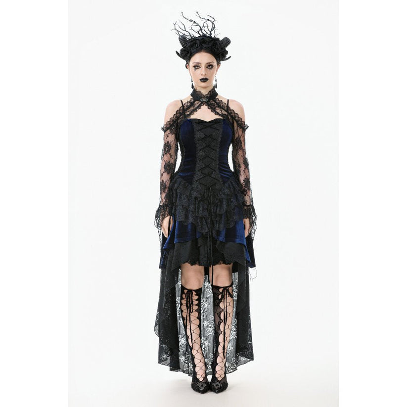 Dark in Love Arm Sleeves Thalassa Floral Lace Draped S-4XL - Sleeve Detail - QHA UK
