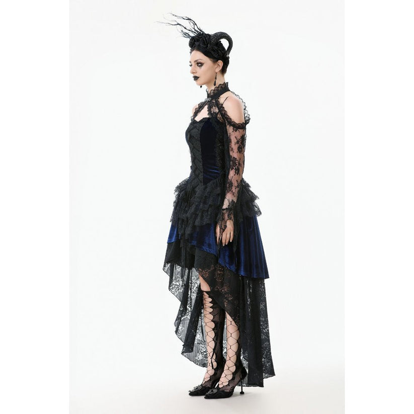 Dark in Love Arm Sleeves Thalassa Floral Lace Draped S-4XL - Sleeve Detail - QHA UK