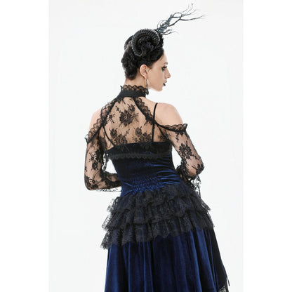 Dark in Love Arm Sleeves Thalassa Floral Lace Draped S-4XL - Sleeve Detail - QHA UK