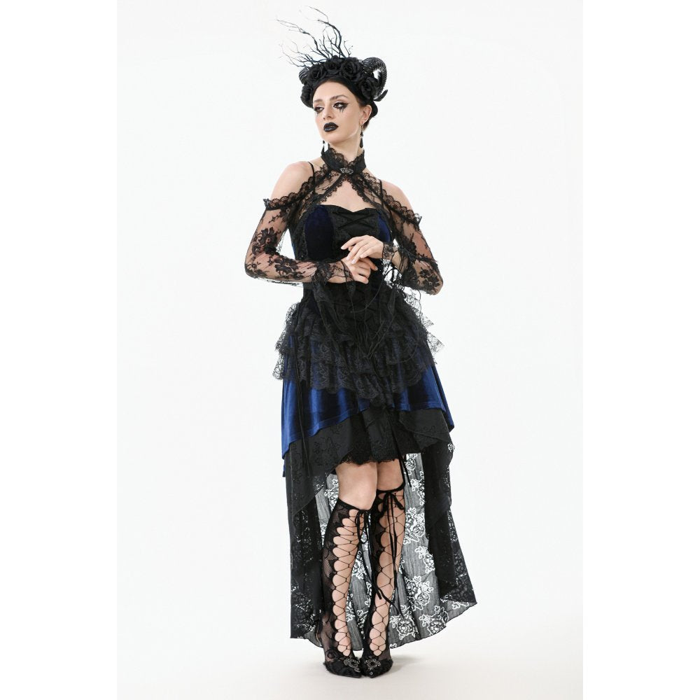 Dark in Love Arm Sleeves Thalassa Floral Lace Draped S-4XL - Sleeve Detail - QHA UK