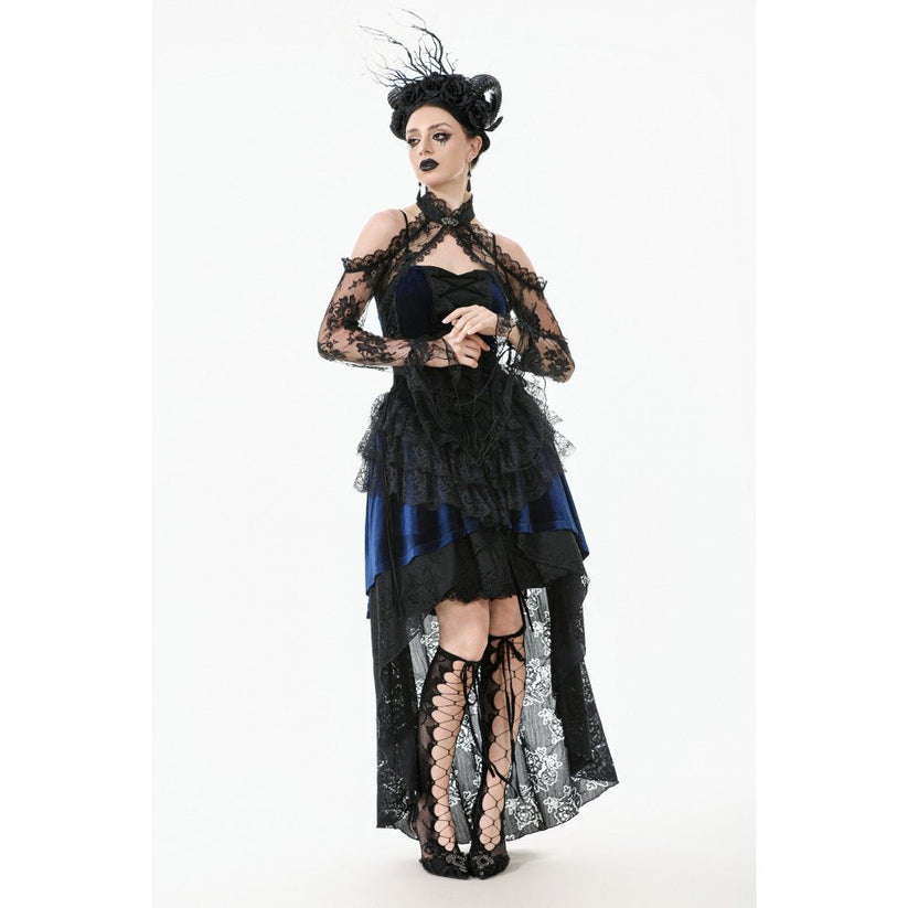 Dark in Love Arm Sleeves Thalassa Floral Lace Draped S-4XL - Sleeve Detail - QHA UK