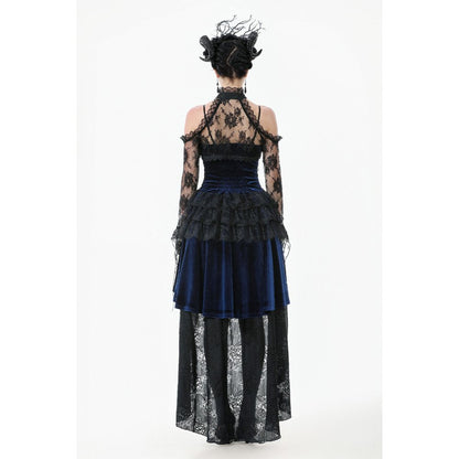 Dark in Love Arm Sleeves Thalassa Floral Lace Draped S-4XL - Sleeve Detail - QHA UK
