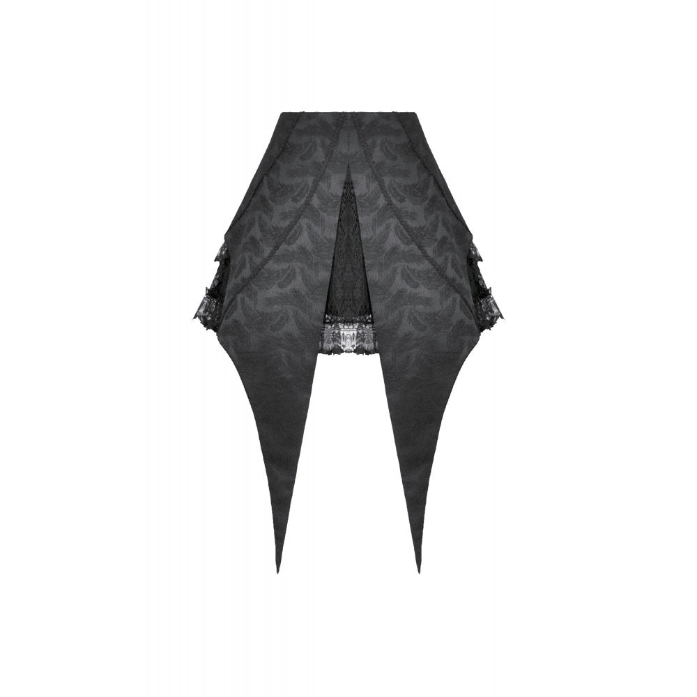 Dark in Love Women's Gothic Skirt Thornspell Layered Lace UK 8-22 - QHA UK