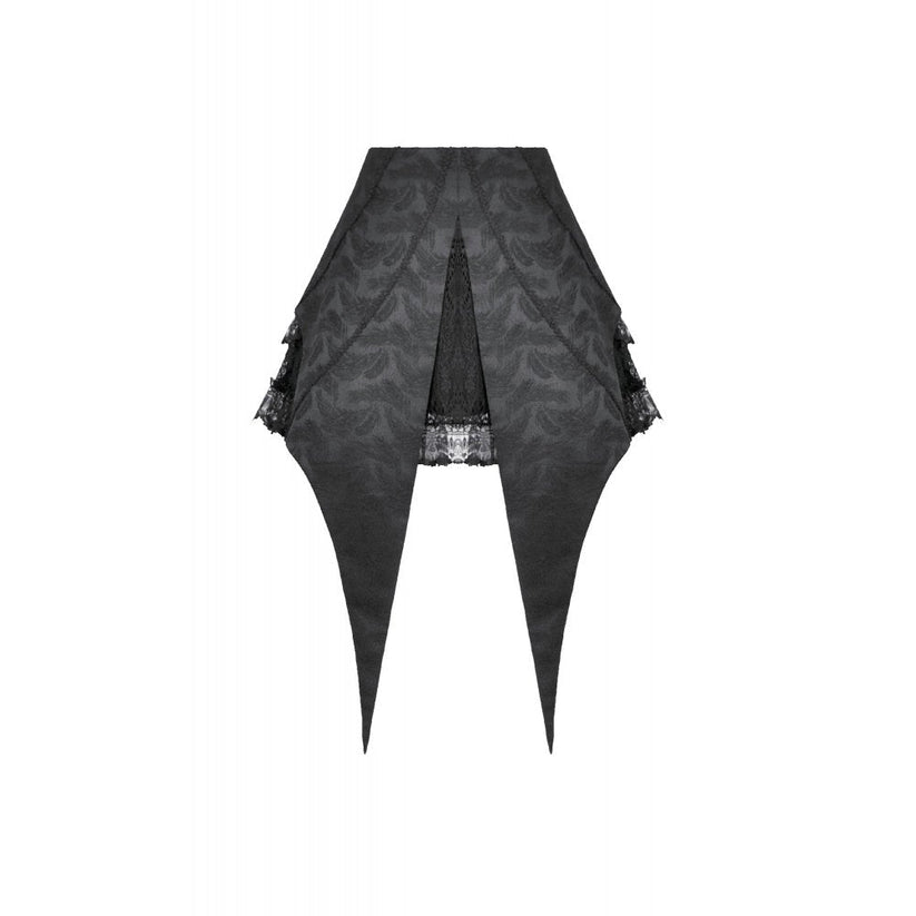 Dark in Love Women's Gothic Skirt Thornspell Layered Lace UK 8-22 - QHA UK
