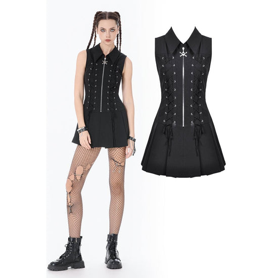 Dark in Love Gothic Dress Valeria Corset UK 8-22 - QHA UK