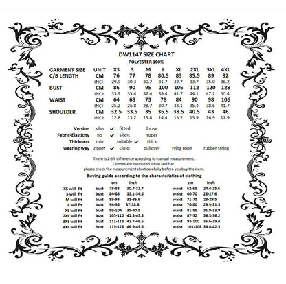Dark in Love Gothic Dress Valeria Corset UK 8-22 - QHA UK